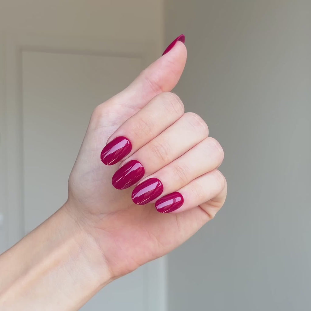 Passion Red Press On Nails