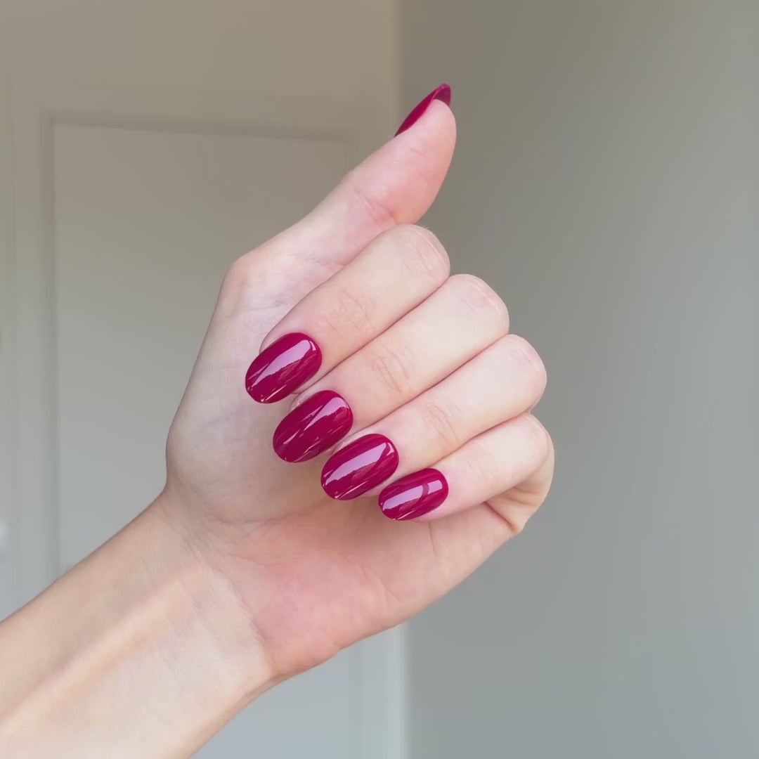 Passion Red Press On Nails