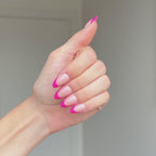 Fucsia French Press On Nails