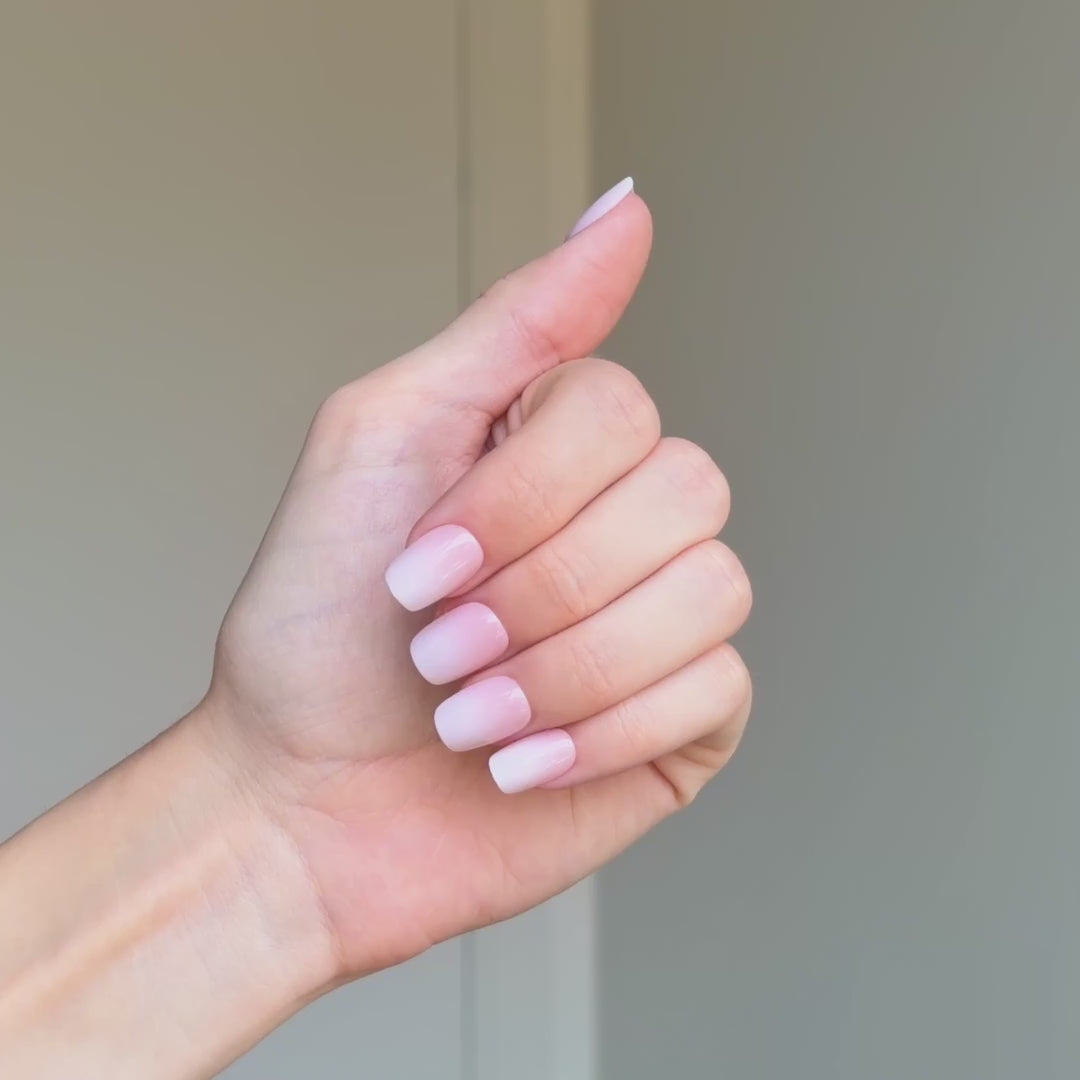 Pink Babyboomer Press On Nails