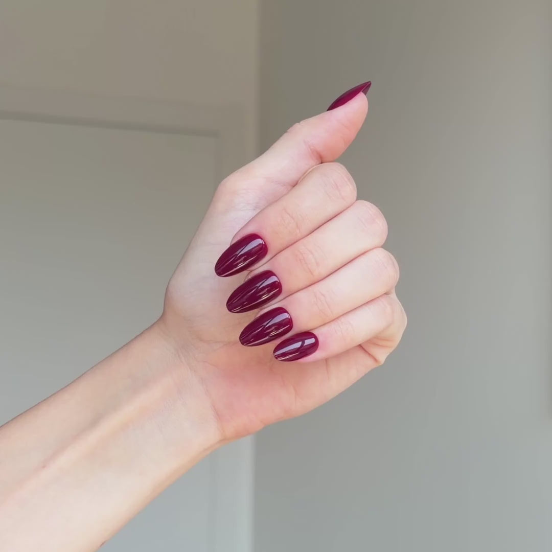 Rosewood Press On Nails
