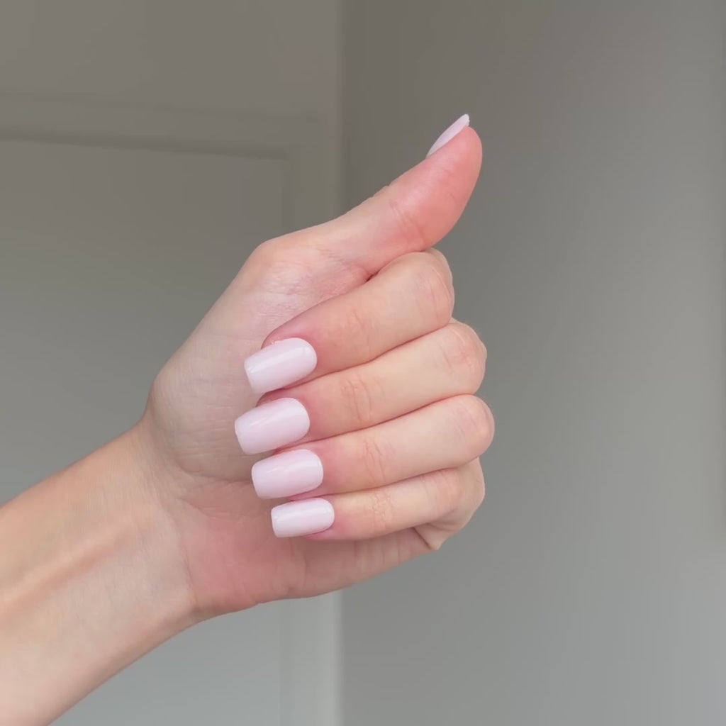 Milky Press On Nails