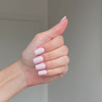 Milky Press On Nails